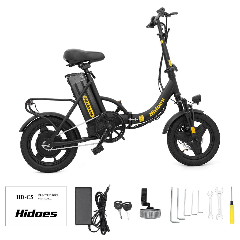 Hidoes C5 ‌Foldable Electric Bike – 250W Urban Commuter with 25 km/h Speed, Lightweight & Folds in 3 Seconds