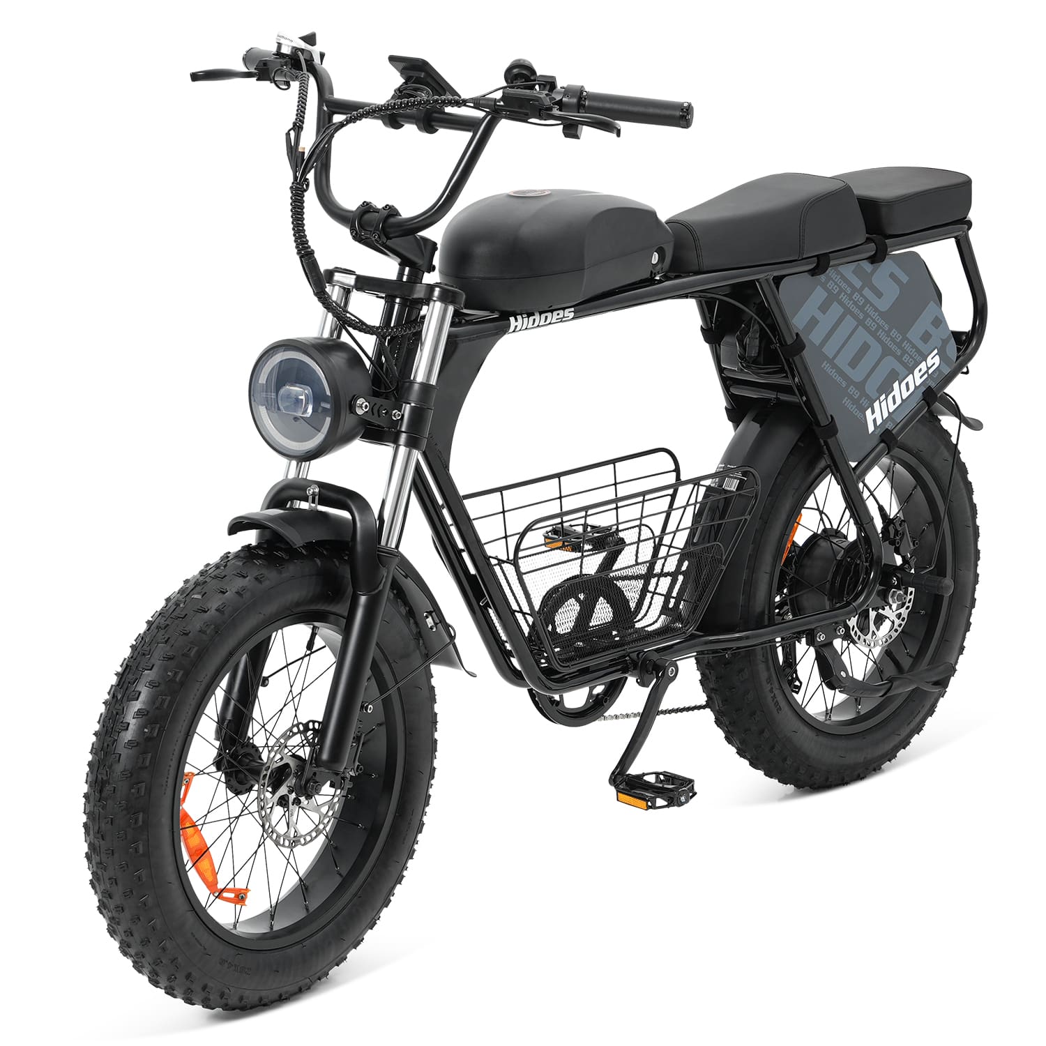 Hidoes B9 Long-Range Dual Battery Electric Bike with Hydraulic Brakes & Basket - 25 km/h
