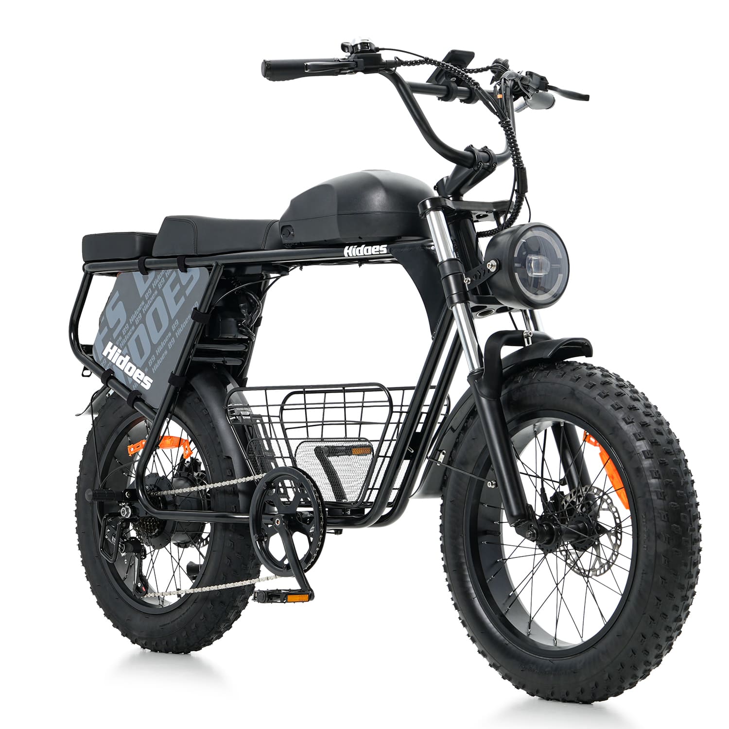 Hidoes B9 Long-Range Dual Battery Electric Bike with Hydraulic Brakes & Basket - 25 km/h