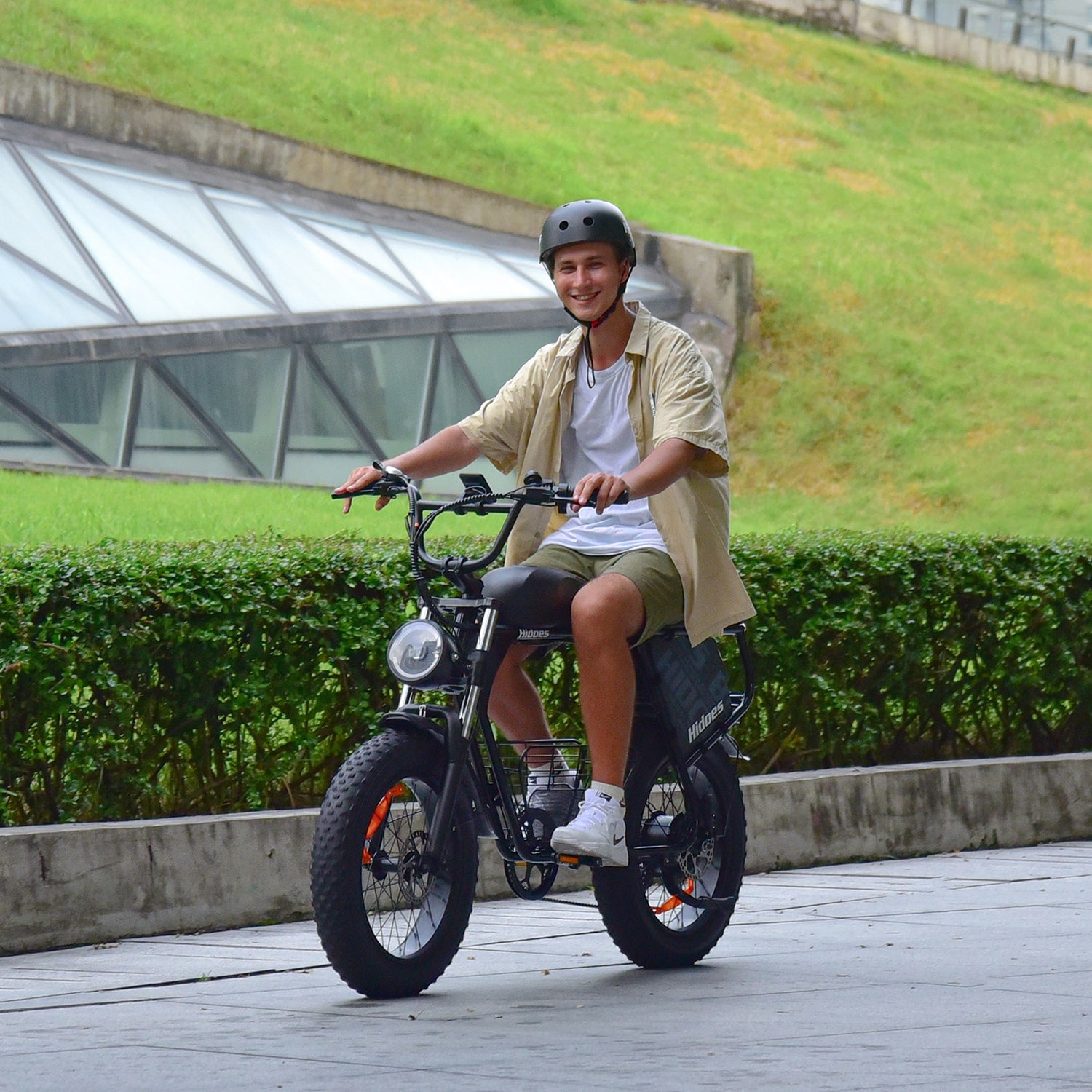 Hidoes B9 Long-Range Dual Battery Electric Bike with Hydraulic Brakes & Basket - 25 km/h