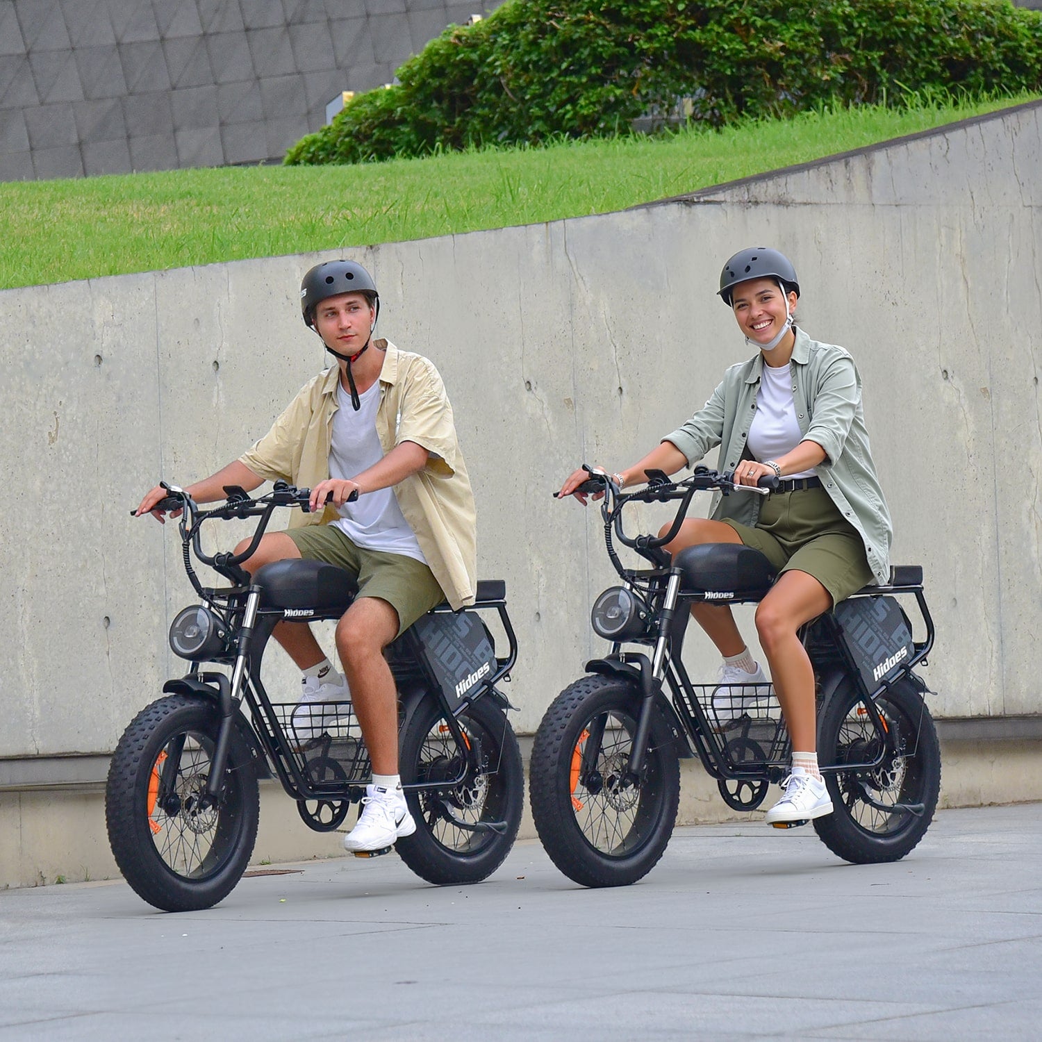 Hidoes B9 Long-Range Dual Battery Electric Bike with Hydraulic Brakes & Basket - 25 km/h