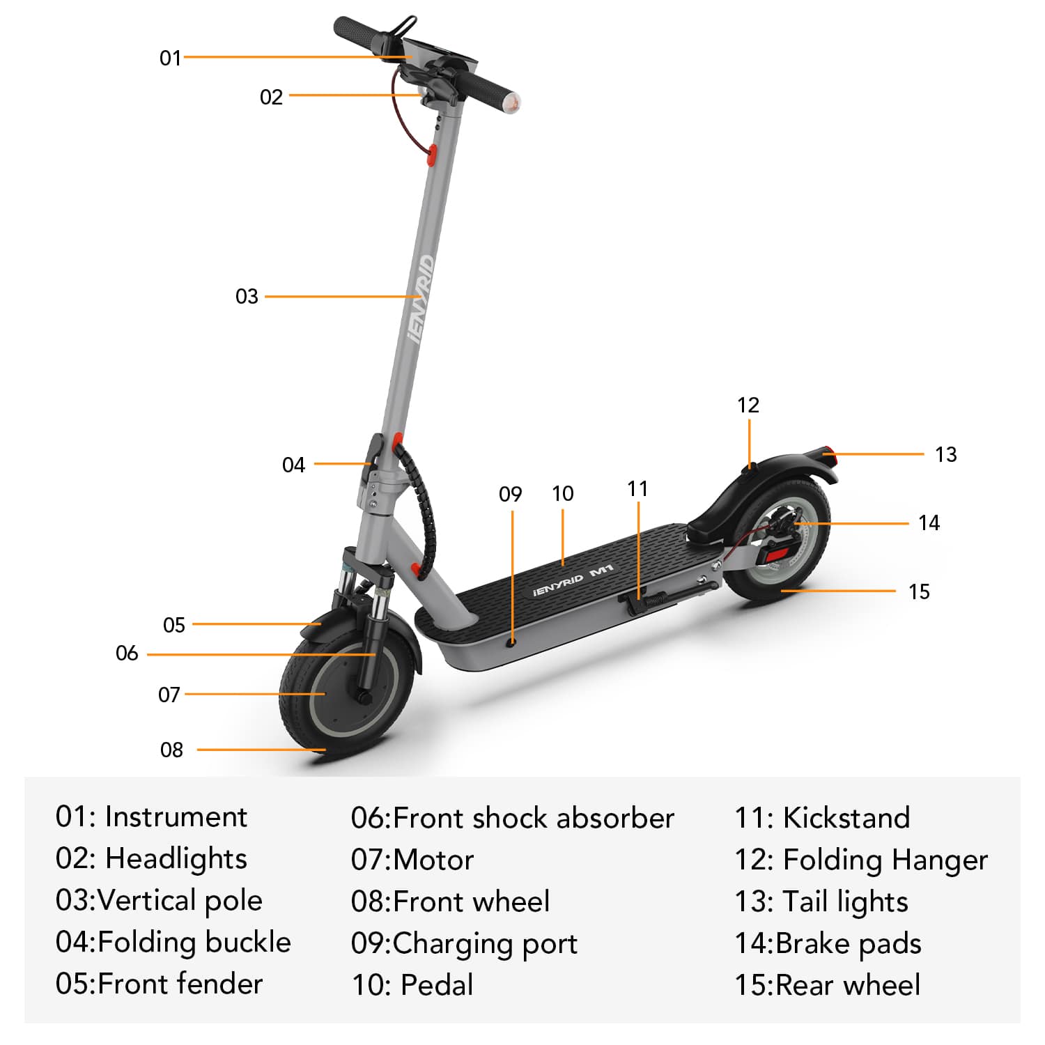 iENYRID M-1 Foldable Electric Scooter
