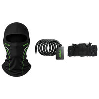 VIPCOO Motorcycle Balaclava, Fingerprint Lock, and Storage Bag Combo