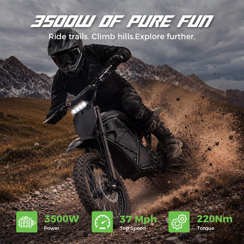 VIPCOO H3 Electric Dirt Bikes for Teens & Adults