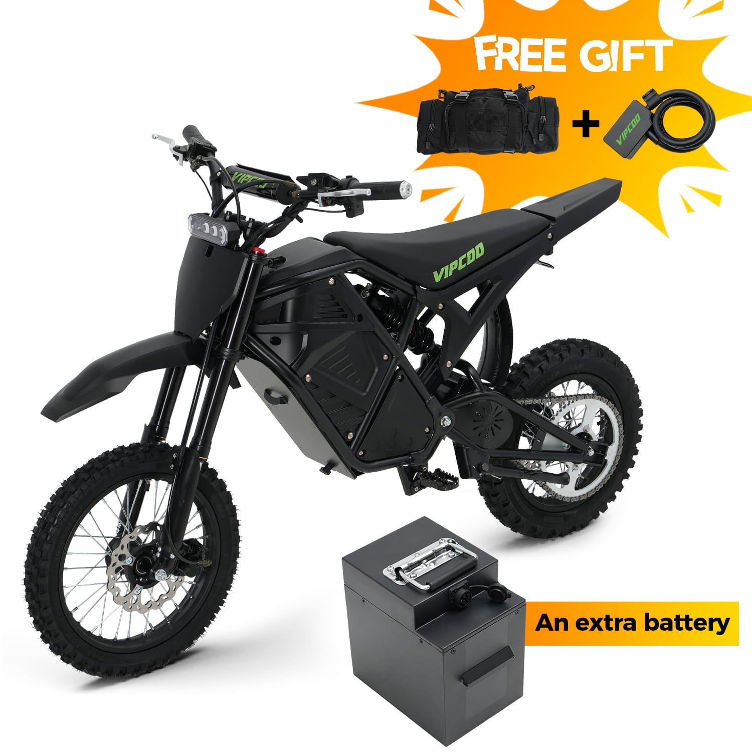 VIPCOO H3 Electric Dirt Bikes for Teens & Adults