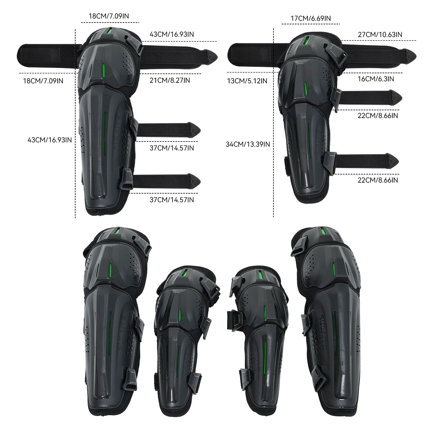 VIPCOO Knee and Elbow Pad Set