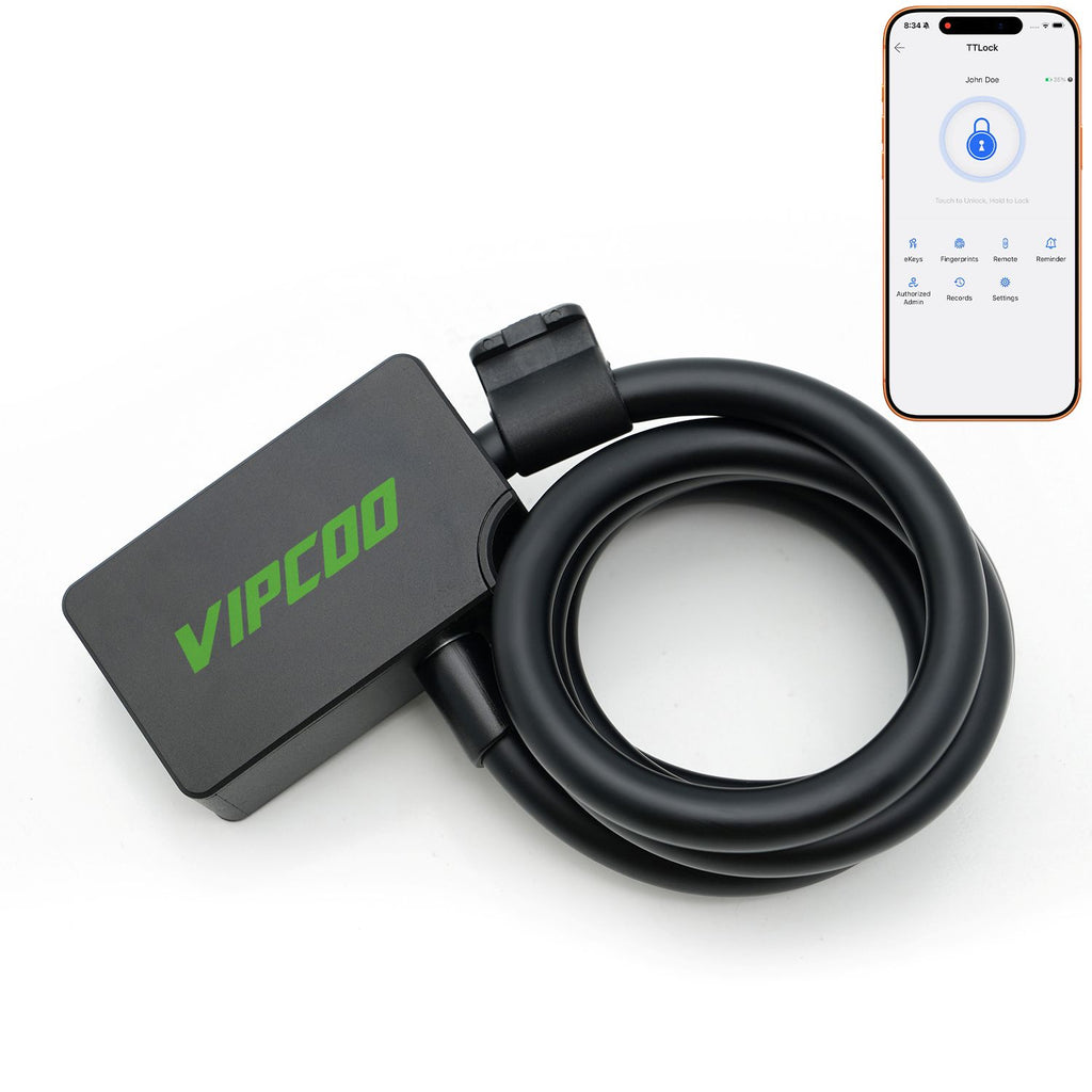 VIPCOO Fingerprint Cable Lock